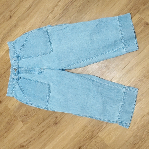 Vintage High Waisted Denim Capris - Picture 1 of 5